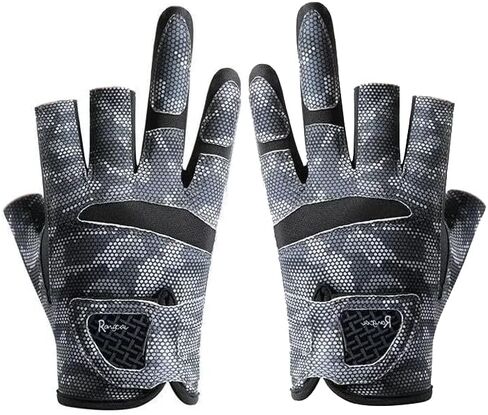 Mealah Breathable Fishing-Gloves for Men Women - Non-Slip Sun Protection for Outdoor, Kayaking, Rowing in Saudi Arabia