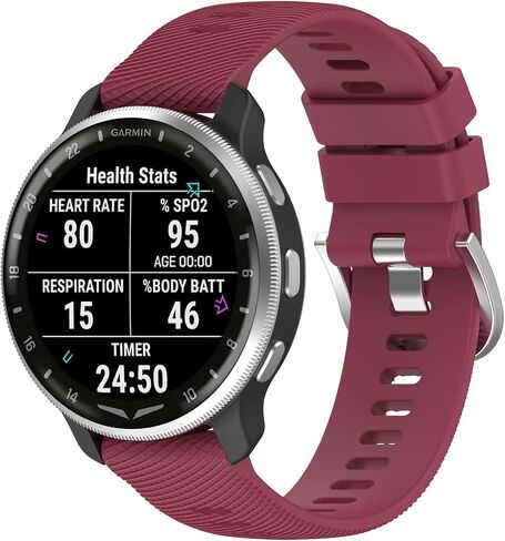 Fit for Garmin D2 Air X10 Watch Bands Women Men, 20mm Adjustable Sport Silicone Replacement Bands Straps Wristbands Fit for Garmin Venu 2 plus/Approach S40/Forerunner 55 245 645 in Saudi Arabia