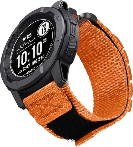 Rugged Tactical Nylon Band for Garmin Instinct/Instinct 2 Watch Band, Military Sport Strap for Instinct3 45mm Replacement Watch Strap Compatible with Garmin 22mm Instinct2 Tactical/Tide/Esports/Solar in Saudi Arabia