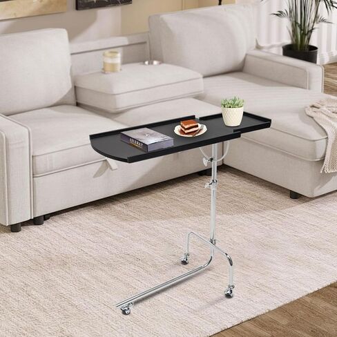 Adjustable Laptop Table with Rubber Wood Top for Bedroom Sofa Living Room in Saudi Arabia