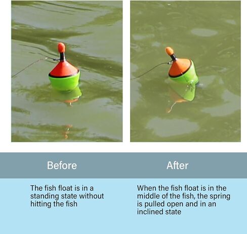 Automatic Fishing Float Portable Fast Fishing Float with Spring High Resiliences Fishing Float Device Easy to Use in Saudi Arabia