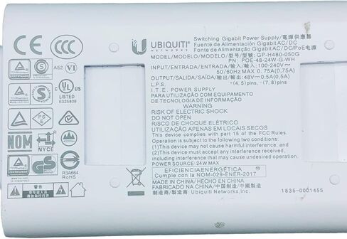 24W GP-H480-050G 48V 0.5A Switching Gigabit Power Supply White in Saudi Arabia
