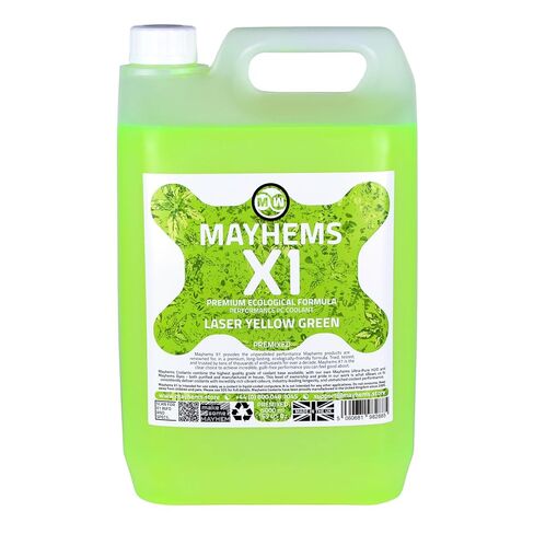 Mayhems - X1 Premixed PC Coolant - Computer Water Cooling Fluid - Liquid Cooling, Eco Friendly Series, 5 Litre, Laser Yellow Green in Kuwait