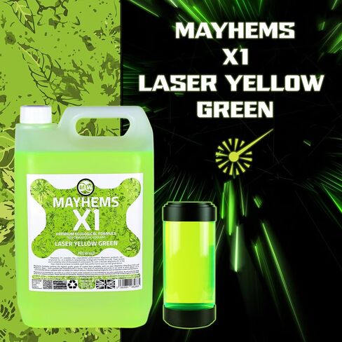 Mayhems - X1 Premixed PC Coolant - Computer Water Cooling Fluid - Liquid Cooling, Eco Friendly Series, 5 Litre, Laser Yellow Green in Kuwait