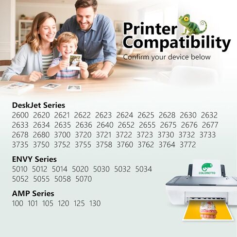 COLORETTO 65XL Black Ink Cartridge Replacement for HP 65 Black 65 XL in Saudi Arabia