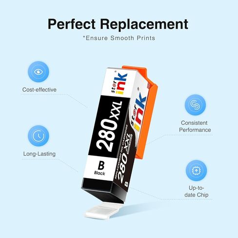 Starink PGI-280XXL Replacement for Canon 280XXL Black Ink Cartridges 3 PGBK in Kuwait