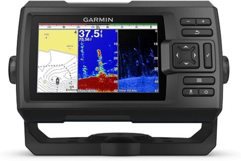 Garmin 010-01872-00 STRIKER 5CV with Transducer, 5" GPS Fishfinder, CHIRP Traditional And ClearVu Scanning Sonar Transducer, Built In Quickdraw Contours Mapping Software in Kuwait