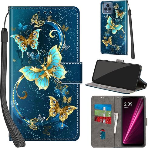 Case Wallet for T-Mobile Revvl 6 5G / 6X 5G, Pink Rose in Kuwait