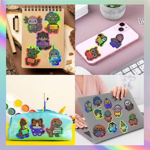 Holographic Spanish Reward Stickers for Classroom & Students - Motivational Pegatinas para Nios - Calcomanias de Recompensa for Teachers & Learning in Saudi Arabia
