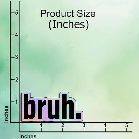 (3Pcs) Bruh Sticker Funny Sarcastic Quote Humor Motivational Inspirational Gifts Waterproof Vinyl Decals for Kindle Water Bottle Bumper Car Hard Hat Phone Laptop for Teens, Friends, Coworkers - 3x1.5 in Kuwait