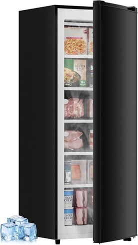 Upright Freezer Full Size, Slim Standing Freezer Flash with Energy Star Rating Drive, Removable Baskets USB and Interior Light for Small Spaces Stick in Saudi Arabia