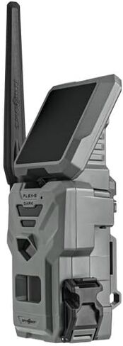 SPYPOINT Flex-S Dark Solar Cellular Trail Camera, Integrated Solar Panel, On-Demand Capable, LTE Connectivity, 100-foot Detection Range with LIT-22 Rechargeable Batteries 32GB SD Cards (2 Pack) in Saudi Arabia