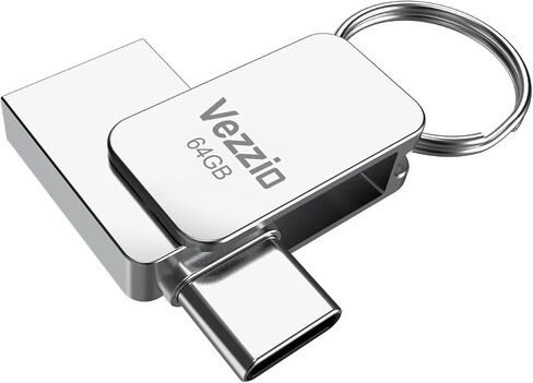 Vezzio 32GB USB C Flash Drive 100MB/S,USB 3.2 Gen1 + Type C Thumb Drive OTG in Saudi Arabia