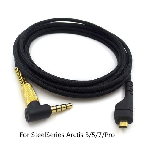 sara-u 2020 New Replacement 3.5mm Nylon Audio- Cable for Steelseries Arctis/ 3/5/7/Pro 2m Long Gaming Headset Line for Laptop in Saudi Arabia