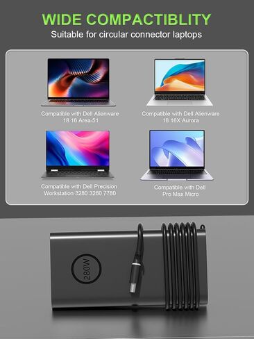GaN 280W Charger 7.4mm Fit for Dell Laptop in Saudi Arabia