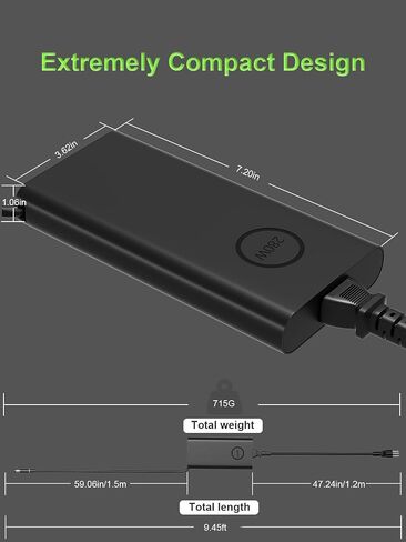 GaN 280W Charger 7.4mm Fit for Dell Laptop in Saudi Arabia