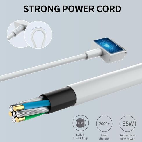 85W Mag-Safe 2 Charger for MacBook Pro 13" 15" 17" MacBook Air with T-Tip in Kuwait