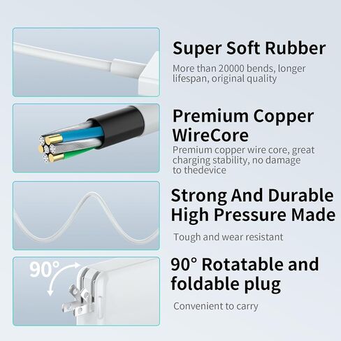 85W Mag-Safe 2 Charger for MacBook Pro 13" 15" 17" MacBook Air with T-Tip in Kuwait