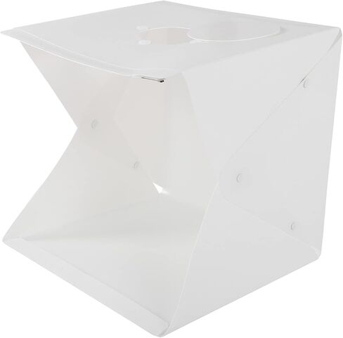 LED Foldable Lightbox Adjustable Photography Softbox for Small Objects, 10 Brightness Levels, 3 Color Temperatures, 6 Backgrounds, 15.7x15.7x15.7in in Saudi Arabia