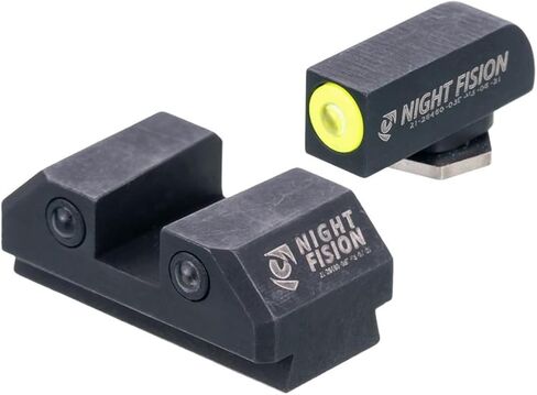 مجموعة رؤية ليلية من Night Fision ذات ارتفاع قياسي مثالي من التريتيوم متوافقة مع Taurus G3C/GX4، حلقة أمامية صفراء، حلقات خلفية سوداء in Kuwait