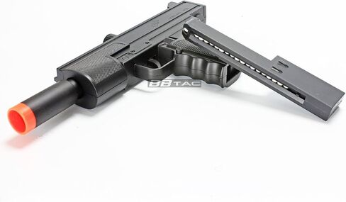 مسدس BBTac Airsoft - مسدس زنبركي يعمل بنظام Uzi، مسدس Airsoft ذو طلقة واحدة للتصويب التكتيكي والتمرين على الهدف in Kuwait