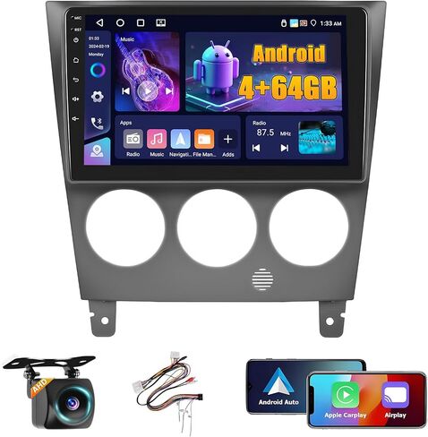 4+128GB Android 15 Car Stereo for Subaru Impreza 2003-2006 Wireless Carplay Android Auto, 9 Inch Incell Touch Screen Car Stereo with GPS, Backup Camera, Bluetooth, FM/RDS, EQ, WiFi, SWC in Saudi Arabia