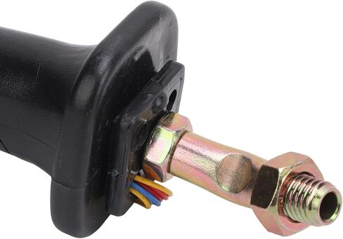 2PCS Excavator Joystick Handles, 3 Buttons, Black, Sturdy Replacement for Doosan DH DX150 215 225 300 370 9C, Easy to Operate, Ergonomic Design in Saudi Arabia