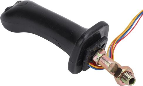 2PCS Excavator Joystick Handles, 3 Buttons, Black, Sturdy Replacement for Doosan DH DX150 215 225 300 370 9C, Easy to Operate, Ergonomic Design in Saudi Arabia