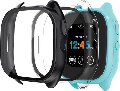 Compatible for Verizon Gizmo Watch 3 Screen Protector Case-Black*2 in Kuwait