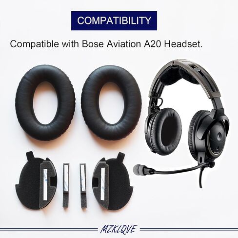 A20 Ear Pads - Replacement Earpads for Bose A20 Aviation Headset X A10(Black) in Saudi Arabia