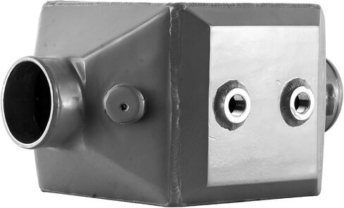 Aluminum Water to Air Intercooler, 4" Inlet & Outlet, 17.4"x12"x9" Silver in Saudi Arabia