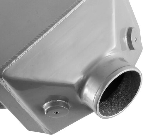 Aluminum Water to Air Intercooler, 4" Inlet & Outlet, 17.4"x12"x9" Silver in Saudi Arabia