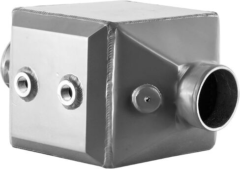 Aluminum Water to Air Intercooler, 4" Inlet & Outlet, 17.4"x12"x9" Silver in Saudi Arabia