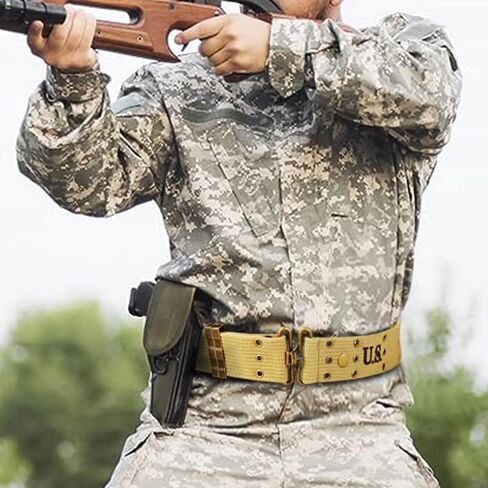 WW2 US Army Pistol Battle Tactical Military Hunting Web War Combat Belt in Saudi Arabia
