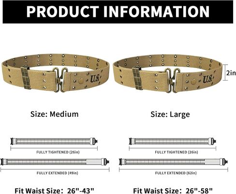 WW2 US Army Pistol Battle Tactical Military Hunting Web War Combat Belt in Saudi Arabia