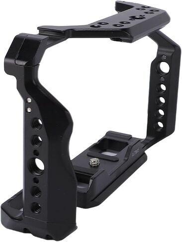 Camera Cage Camera Cage Complete Metal Frame Kit for A7M5 A7R5 A7M4 with Threaded Holes 1/4 3/8 Cold Shoe Mount Slide Slot Arca in Kuwait