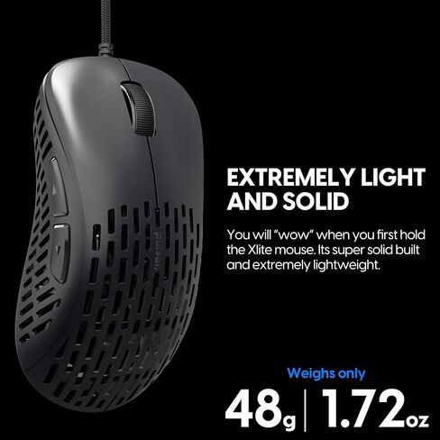Pulsar Gaming Gears Xlite Ergonomic Gaming Mouse, Black with Bungee in Saudi Arabia