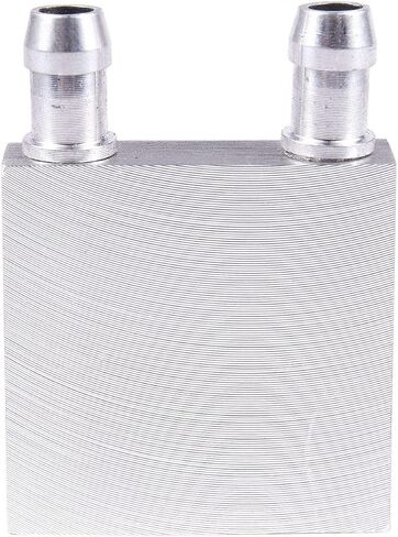 40x40x12mm Aluminum Water Liquid Cooler Block Heatsink for Computer CPU Radiator, Silver, 136042 in Saudi Arabia