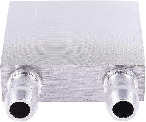 40x40x12mm Aluminum Water Liquid Cooler Block Heatsink for Computer CPU Radiator, Silver, 136042 in Saudi Arabia