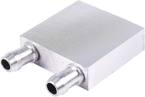 40x40x12mm Aluminum Water Liquid Cooler Block Heatsink for Computer CPU Radiator, Silver, 136042 in Saudi Arabia