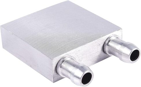 40x40x12mm Aluminum Water Liquid Cooler Block Heatsink for Computer CPU Radiator, Silver, 136042 in Saudi Arabia
