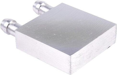 40x40x12mm Aluminum Water Liquid Cooler Block Heatsink for Computer CPU Radiator, Silver, 136042 in Saudi Arabia