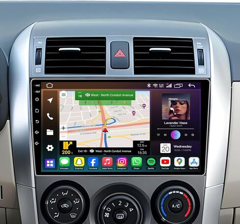 8Core 32G ROM Car Radio for Toyota Corolla 2009-2013: Android 15 in Saudi Arabia