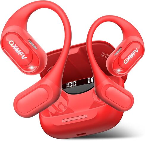 Open Ear Headphones, Bluetooth Wireless Earbuds, Red in Saudi Arabia