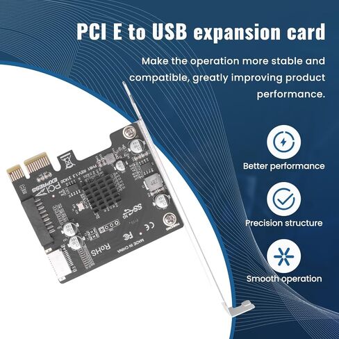PCIe to USB 3 Type-E Front Expansion Card for X1 X4 X8 X16 Small in Saudi Arabia