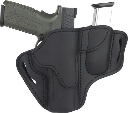 1791 GUNLEATHER P320 Holster, OWB Leather Gun and Magazine Belt Holster. Compatible with Sig P320, SP2022, P227, Beretta, Springfield, HK and Most Large Frame Pistols in Saudi Arabia