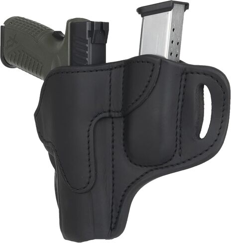 1791 GUNLEATHER P320 Holster, OWB Leather Gun and Magazine Belt Holster. Compatible with Sig P320, SP2022, P227, Beretta, Springfield, HK and Most Large Frame Pistols in Saudi Arabia