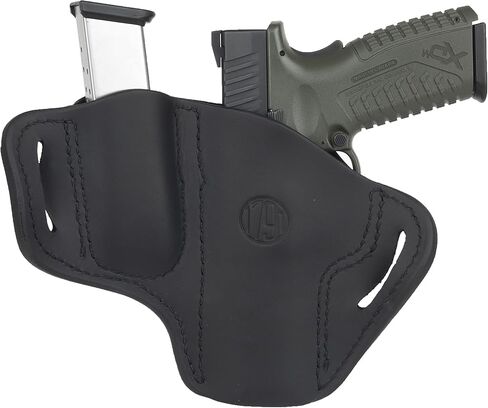 1791 GUNLEATHER P320 Holster, OWB Leather Gun and Magazine Belt Holster. Compatible with Sig P320, SP2022, P227, Beretta, Springfield, HK and Most Large Frame Pistols in Saudi Arabia