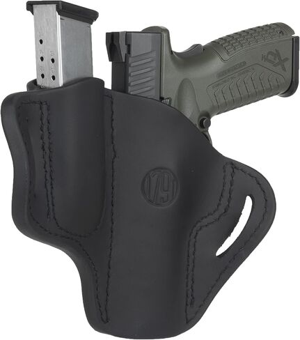 1791 GUNLEATHER P320 Holster, OWB Leather Gun and Magazine Belt Holster. Compatible with Sig P320, SP2022, P227, Beretta, Springfield, HK and Most Large Frame Pistols in Saudi Arabia