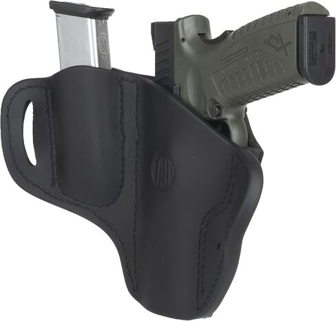 1791 GUNLEATHER P320 Holster, OWB Leather Gun and Magazine Belt Holster. Compatible with Sig P320, SP2022, P227, Beretta, Springfield, HK and Most Large Frame Pistols in Saudi Arabia